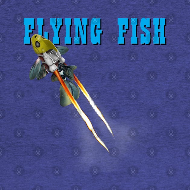 Flying Fish Funny The Rocketeer Retro Vintage 90's Movie Parody by BoggsNicolas